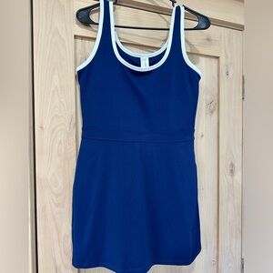 Fabletics athletic dress with built in spandex and pockets